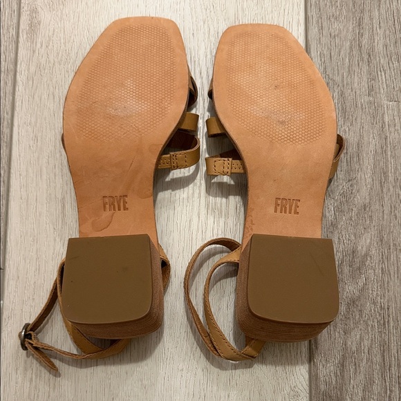 Frye Tan Ankle Strap Women's Sandals - Picture 3 of 3